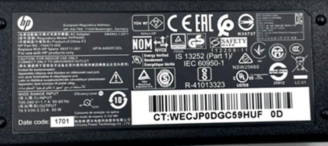 OEM HP Envy X360 2-in-1 Laptop Charger Cord Power Supply AC Adapter 45W 65W 90W