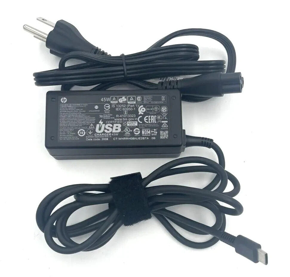 45W Type-C USB-C Laptop Charger for HP Chromebook Lenovo Dell Samsung Switch OEM