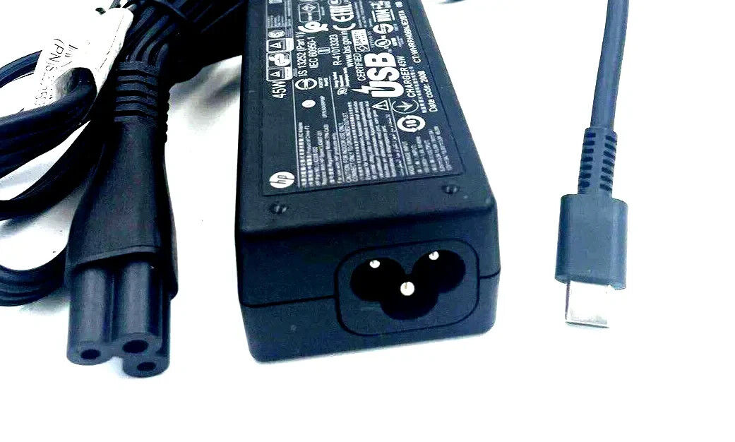 45W Type-C USB-C Laptop Charger for HP Chromebook Lenovo Dell Samsung Switch OEM