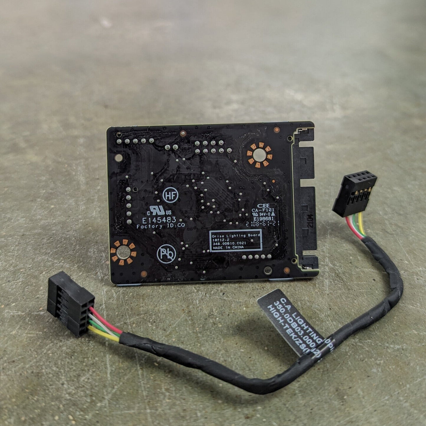 HP Omen GT11 GT12 GT13 L97227-001 18512-2 PCA Lighting Control Board rgb + Cable
