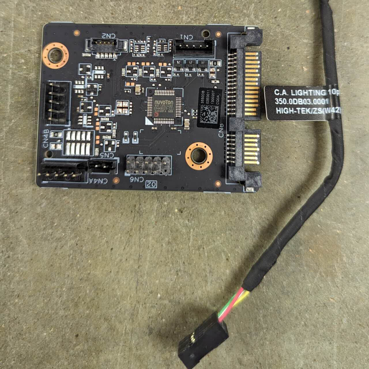 HP Omen GT11 GT12 GT13 L97227-001 18512-2 PCA Lighting Control Board rgb + Cable