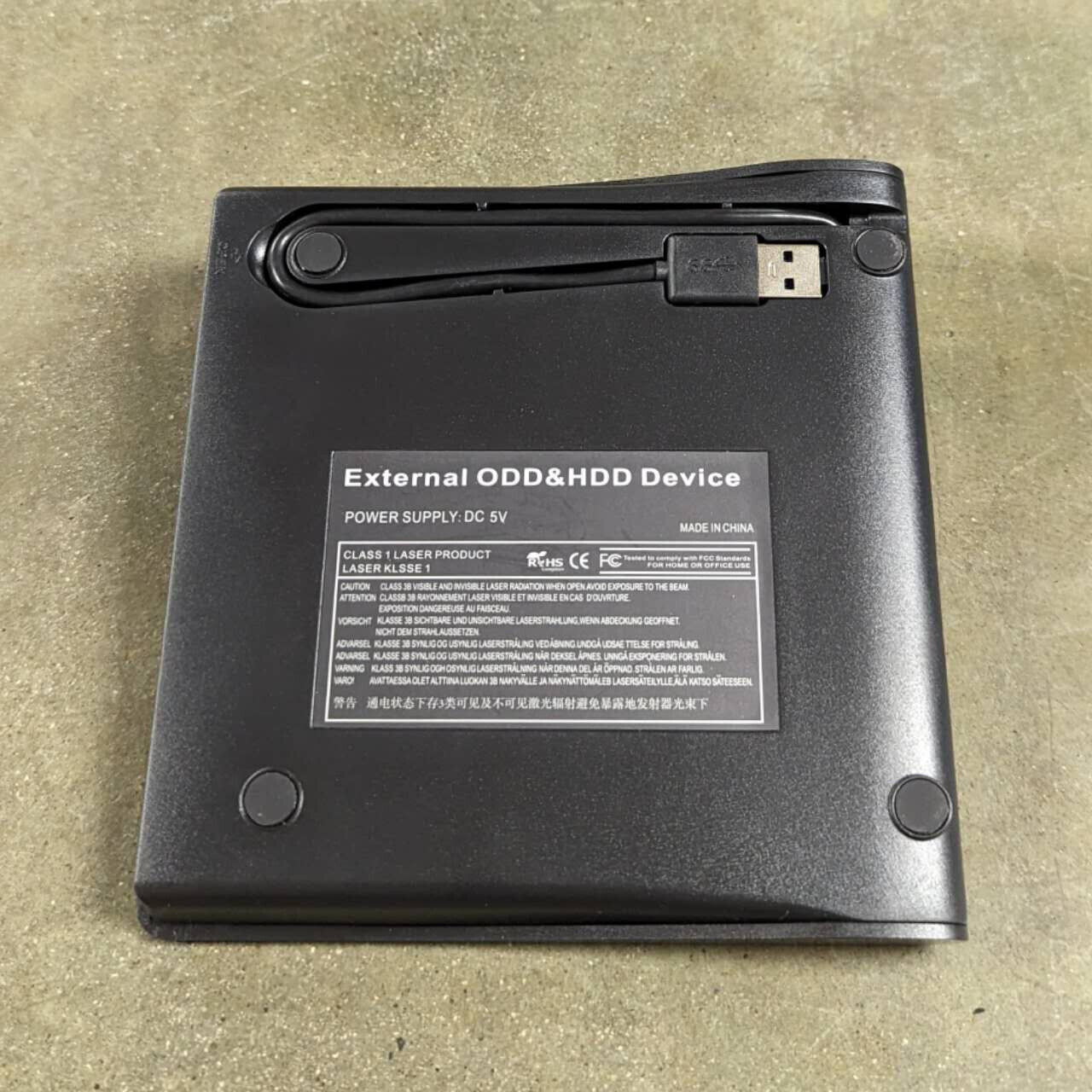 External Portable CD/DVD Drive Slim USB 3.0 Re-Writer Burner Reader RW Drive