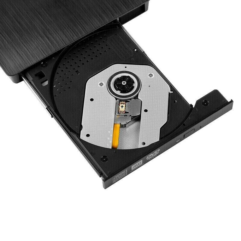 External Portable CD/DVD Drive Slim USB 3.0 Re-Writer Burner Reader RW Drive