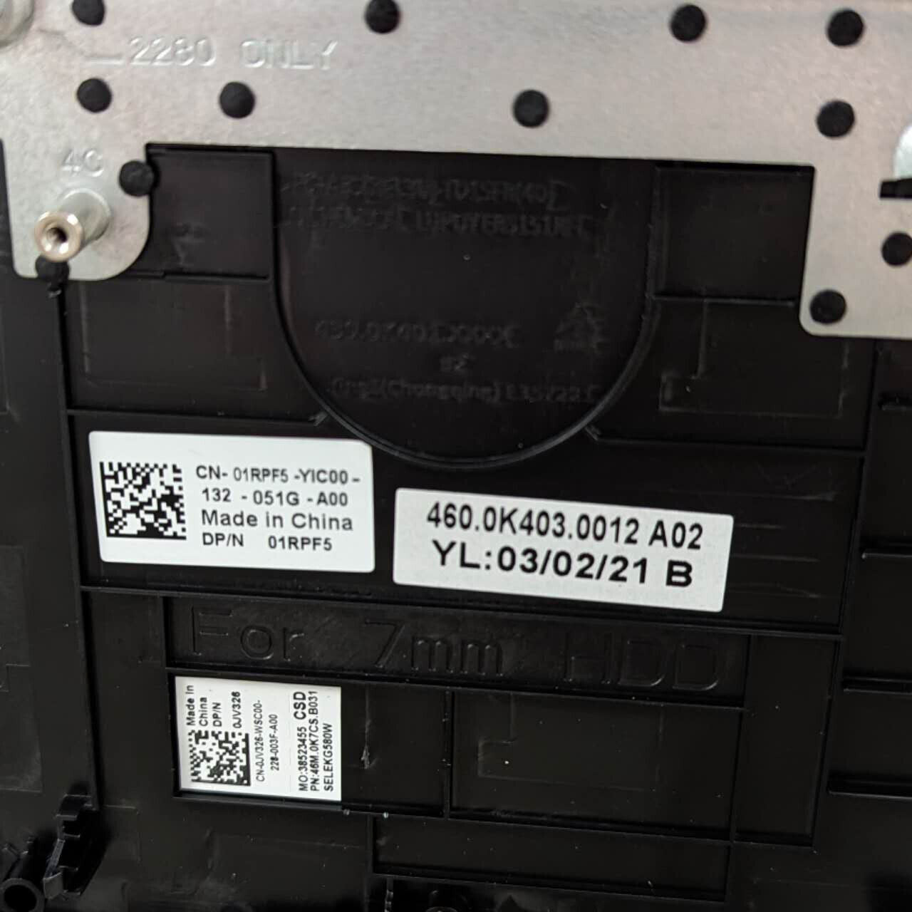OEM Dell G5 15 5500 Palmrest Backlit Spanish Keyboard full assembly 1RPF5 59XHJ