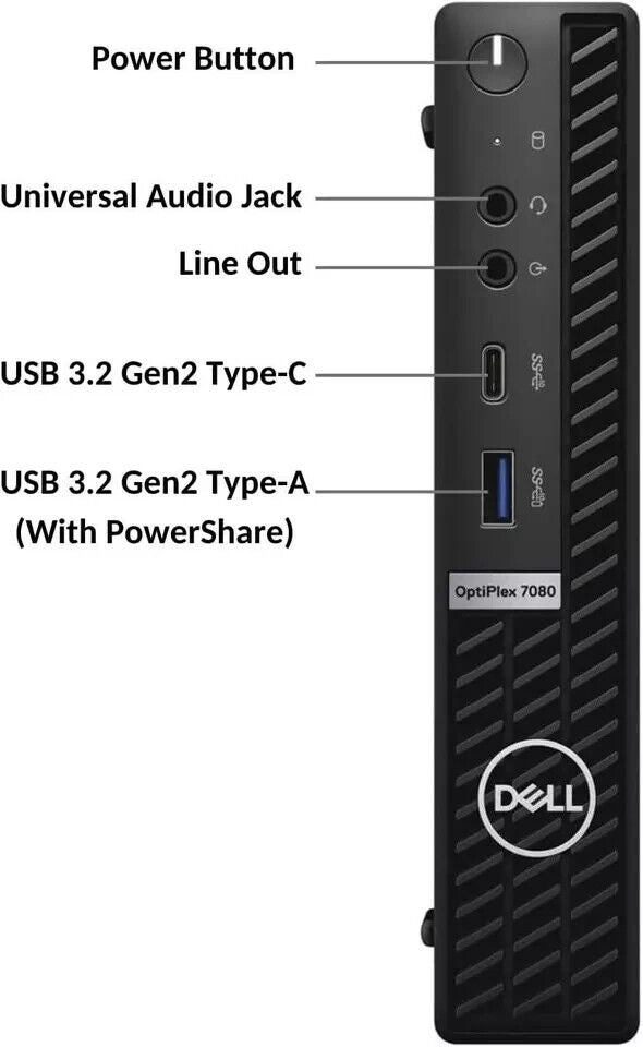 Dell OptiPlex 7080 i5-10500T 2.30Ghz 16GB DDR4 256GB SSD Windows 10 PRO