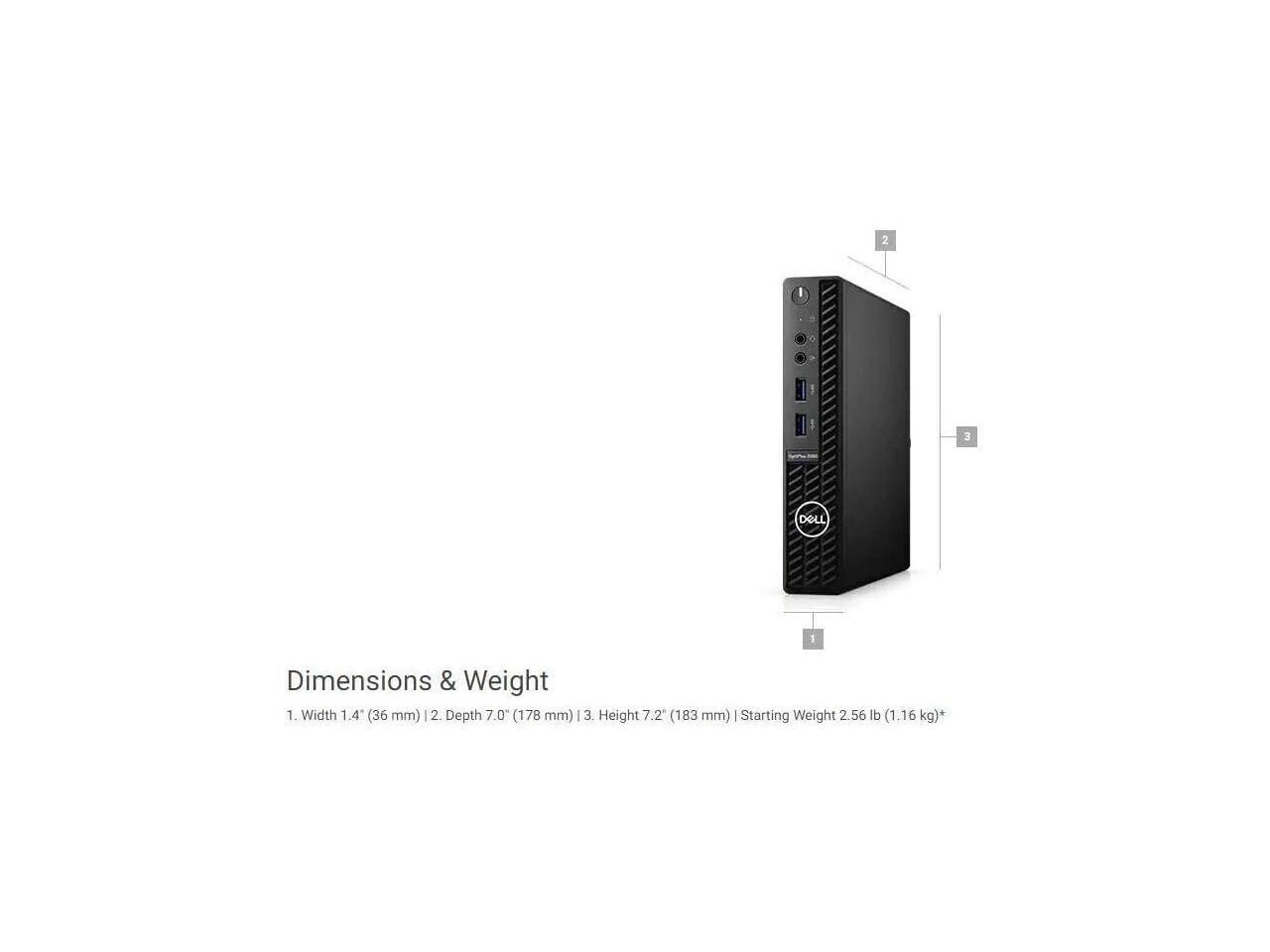 Dell OptiPlex 3080 Micro Tiny Desktop PC i7-10700 16GB 1TB SSD Win 10 Pro WiFi