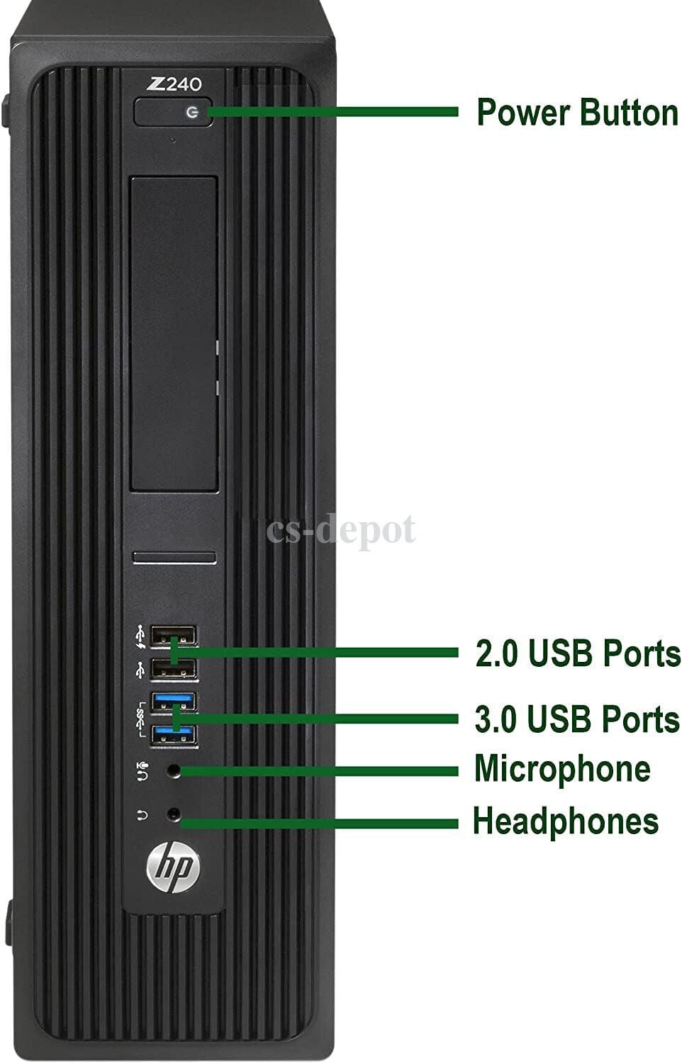 HP Z240 SFF i7-7700 16GB RAM 512GB SSD Windows 10 PRO + WIFI