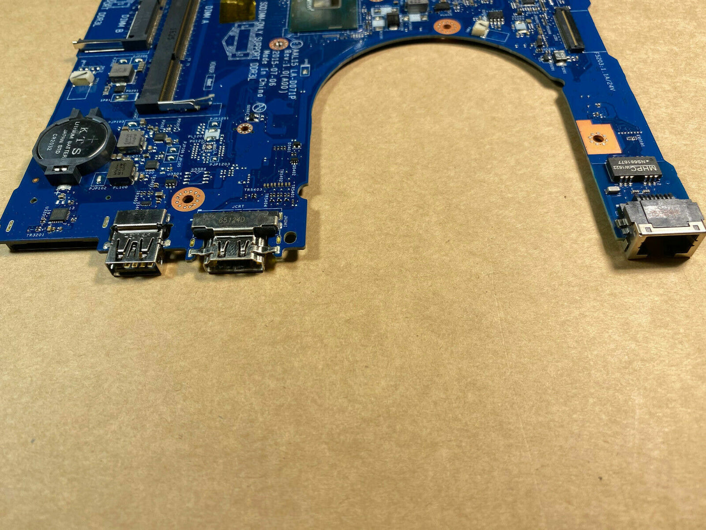 Dell Inspiron 15 5559 Intel i7-6500U 2.50GHz LA-D071P DDR3L Motherboard PX6JH