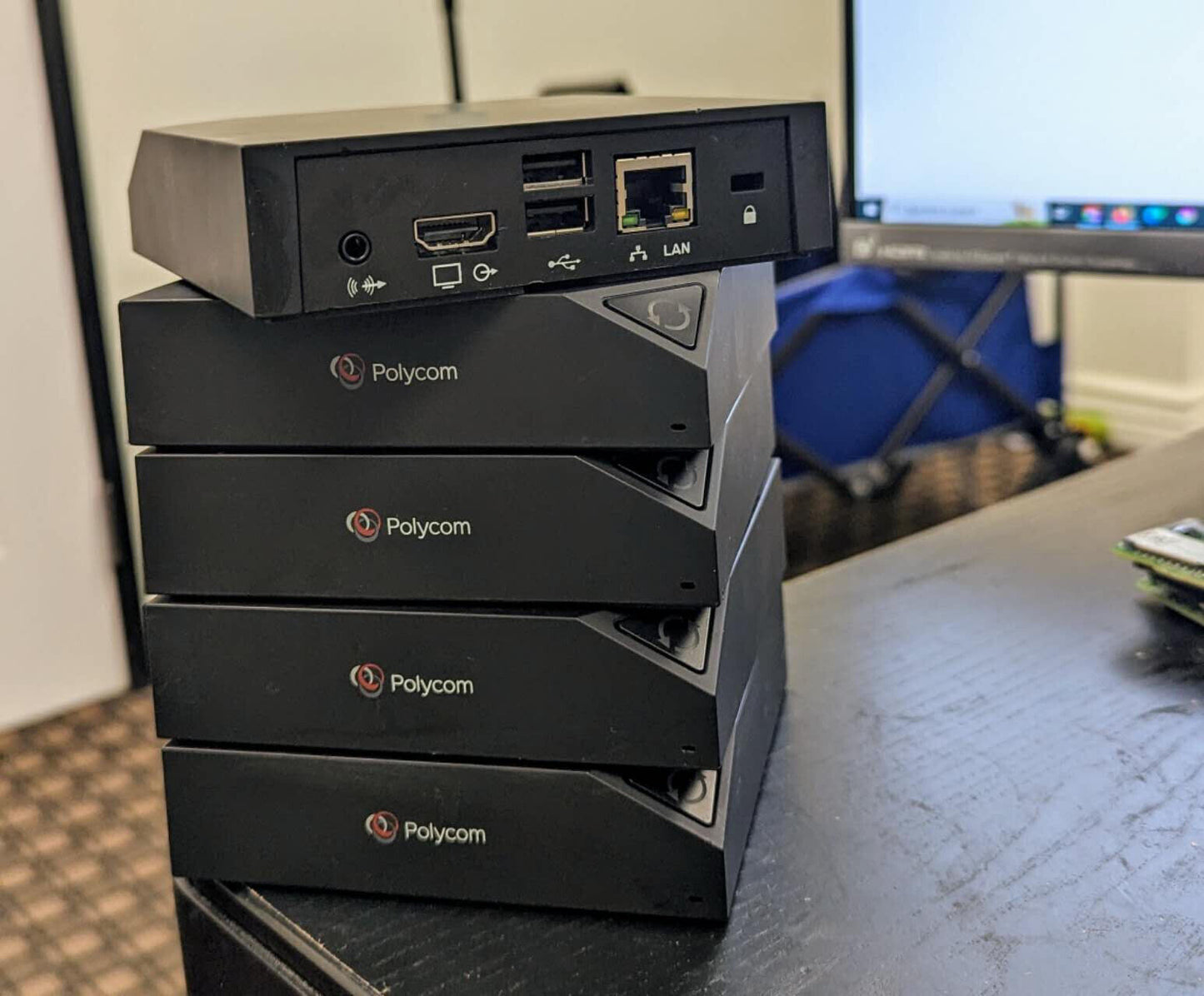 Lot of 5 Polycom RealPresence Trio Visual+ 2201-66420-001 Video Conference