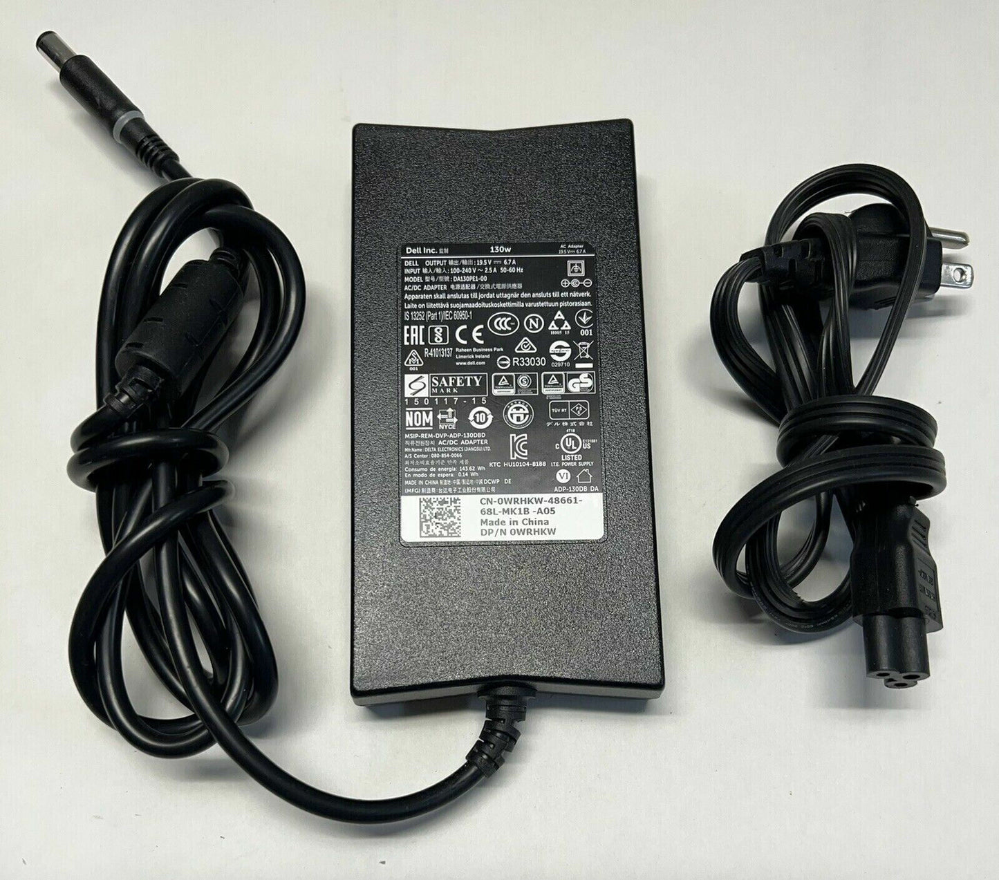 Genuine DELL K20A WD19 K20A001 Docking Station 130W AC Adapter Power Charger