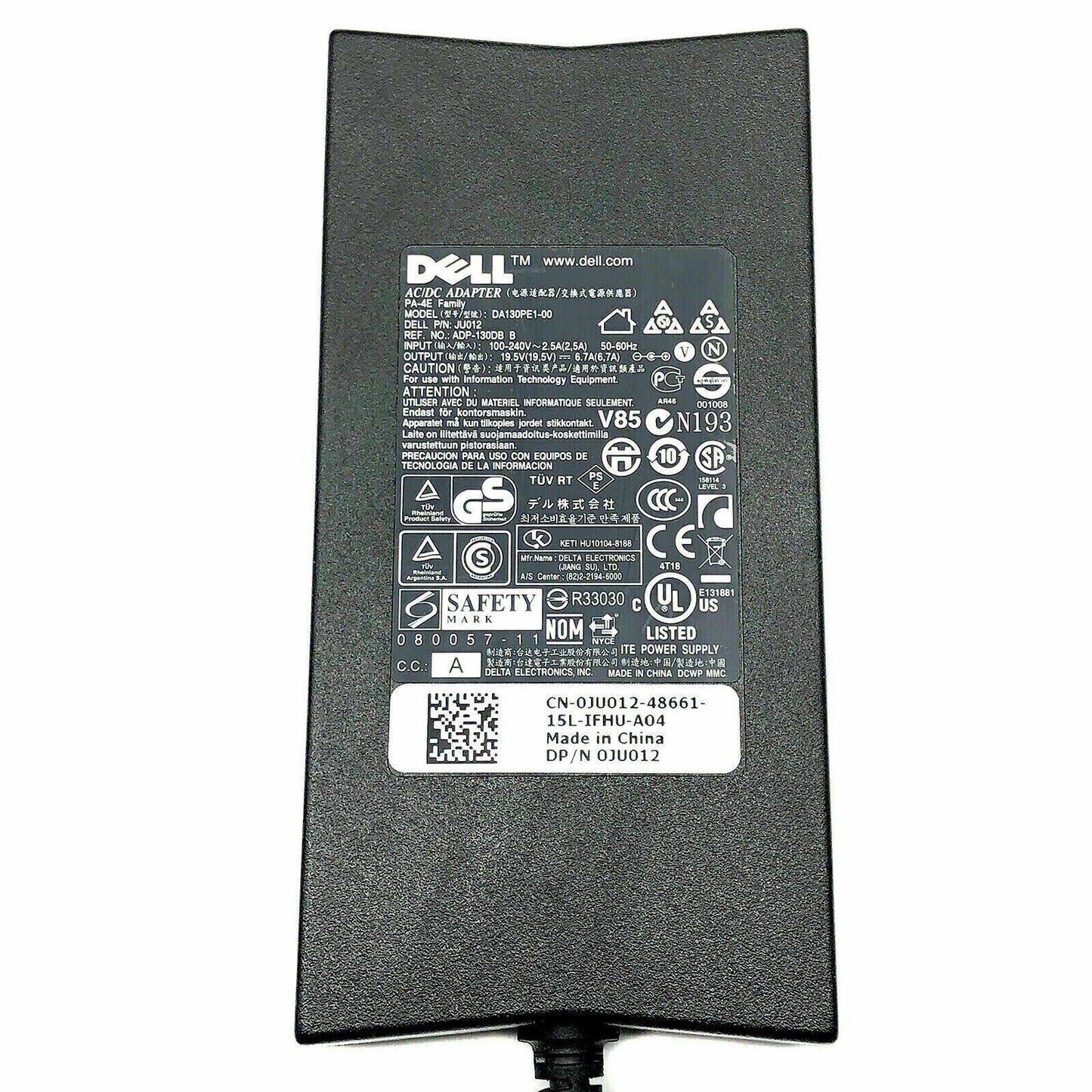 Genuine DELL K20A WD19 K20A001 Docking Station 130W AC Adapter Power Charger