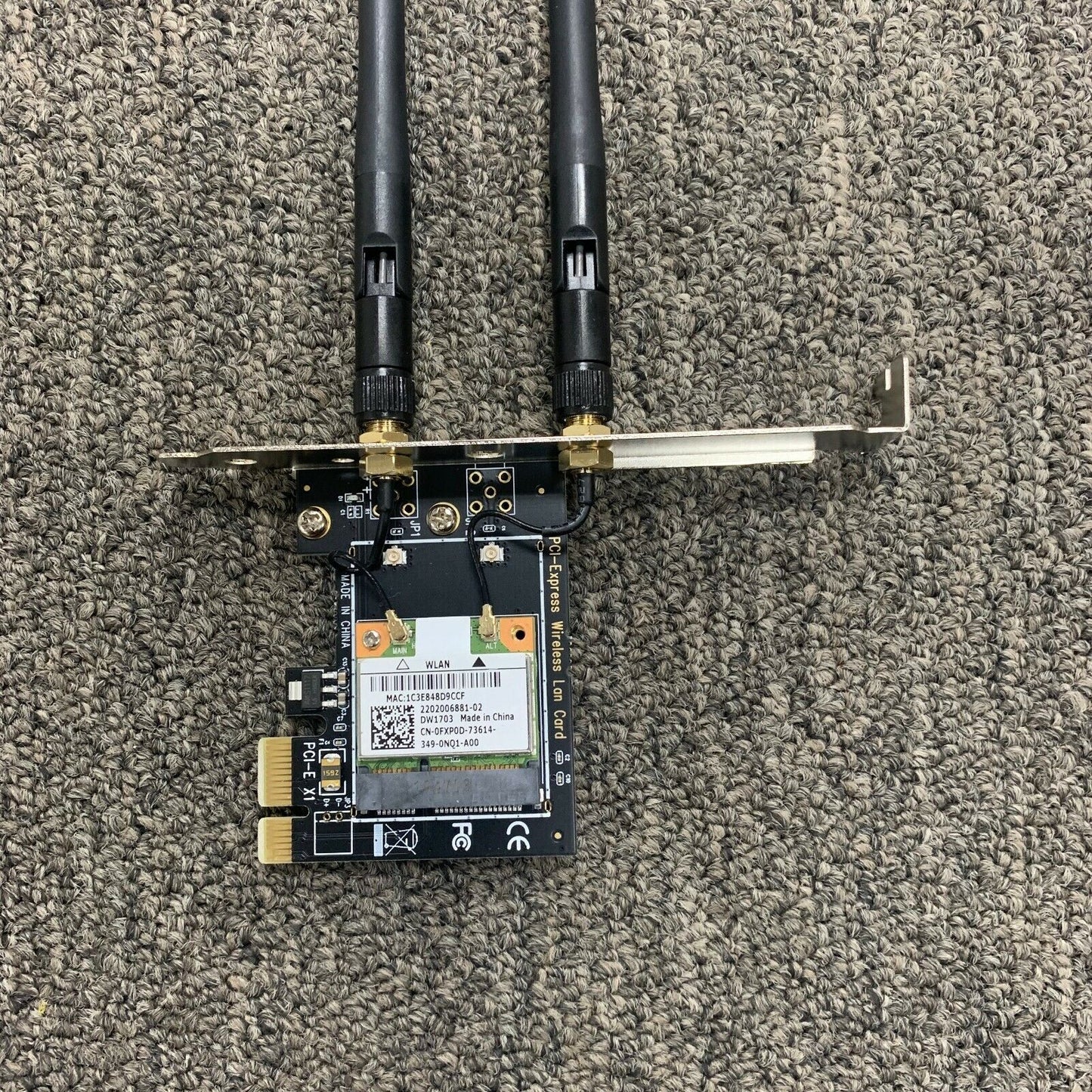 300M Wireless Network Card WiFi PCI-E X1 desktop+2 Antennas