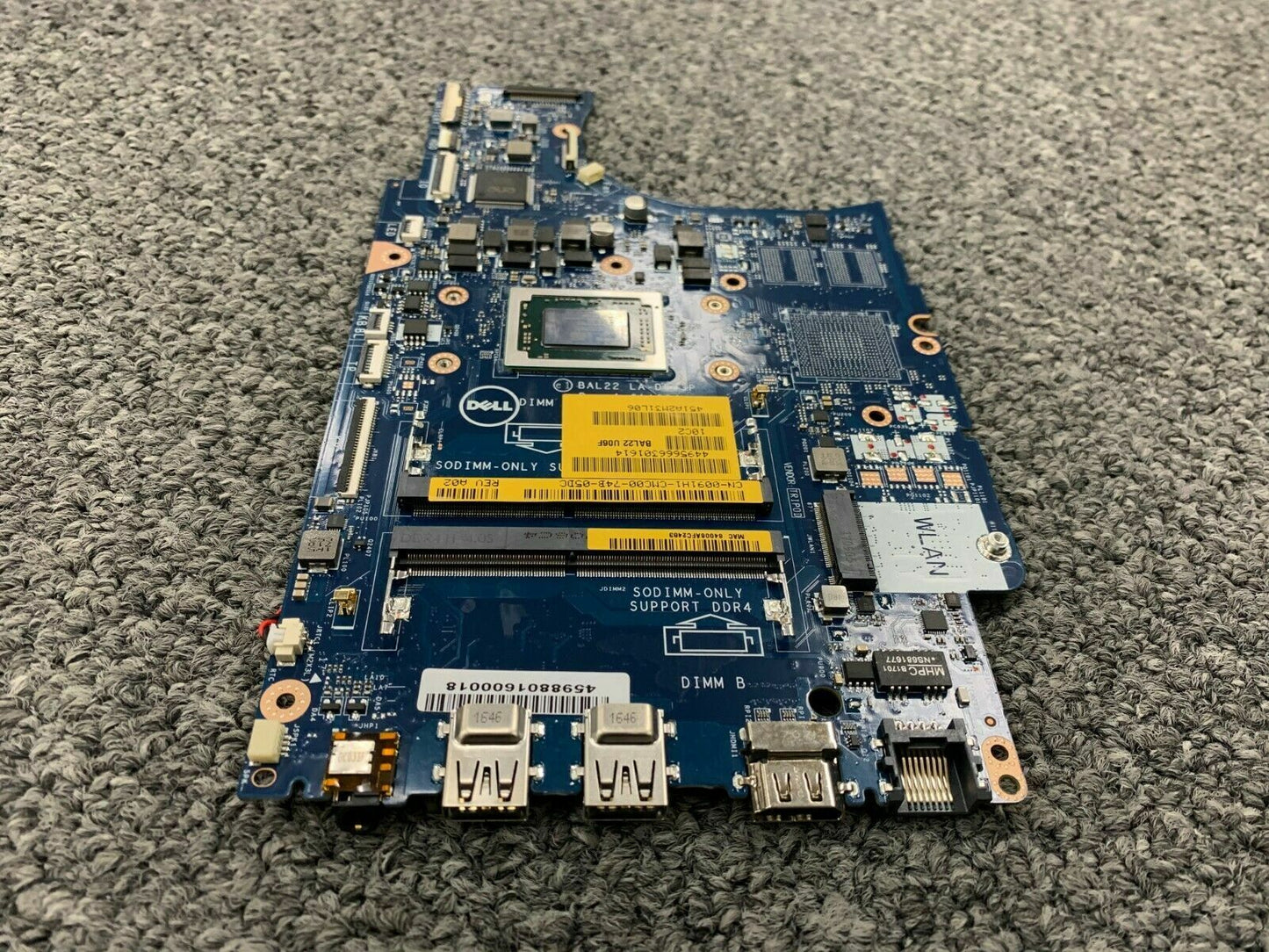 091H1 Dell Inspiron 15 5567 17 5765 AMD FX-9800P 2.70GHz LA-D803P Motherboard