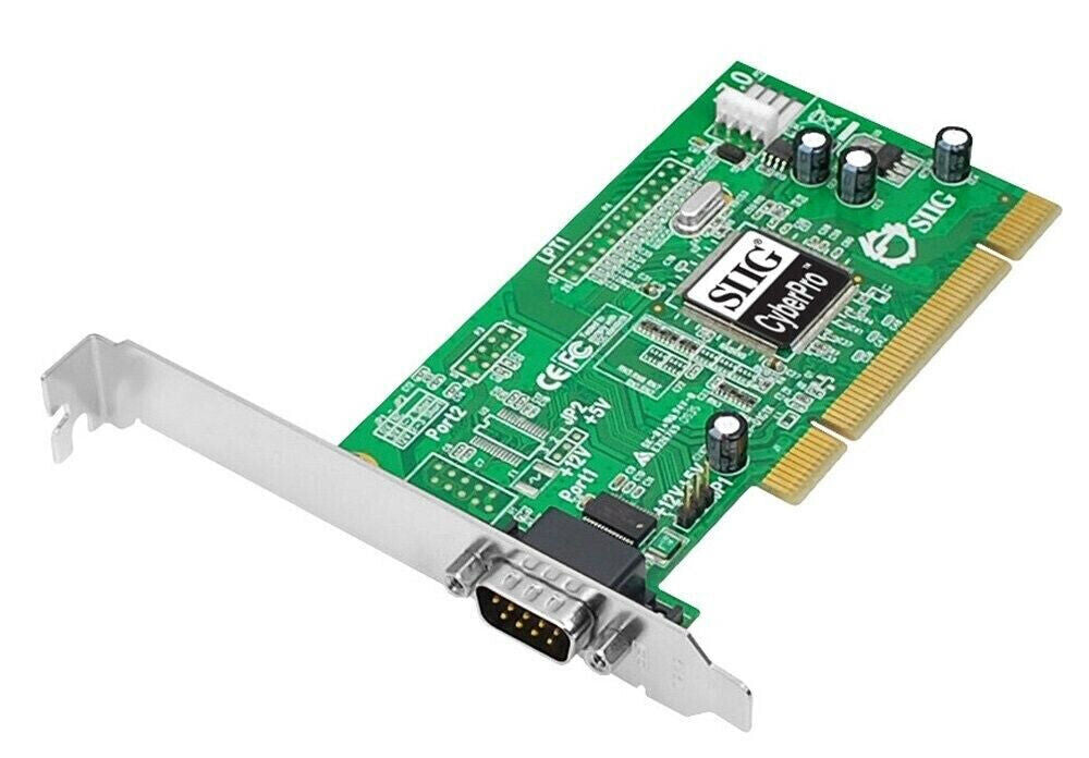 SIIG DP CyberSerial PCI Serial Adapter Provides RS-232 16550 UART JJ-P01012-S7