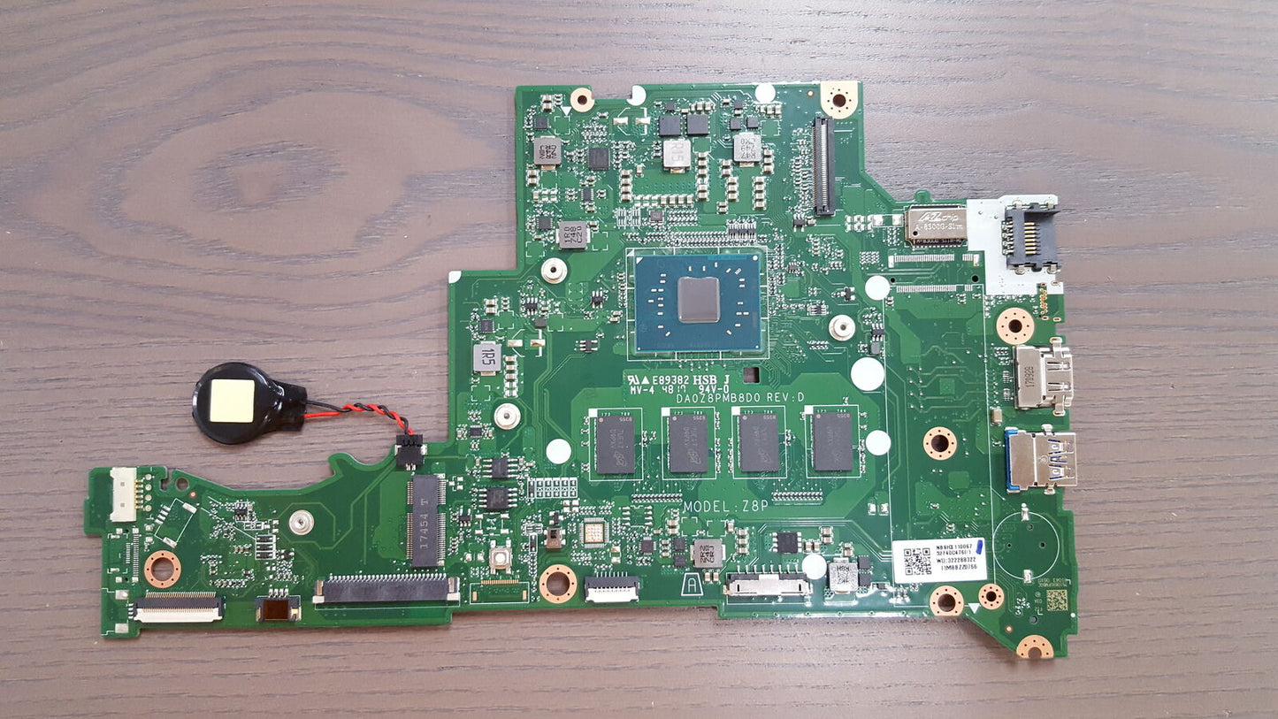Acer Aspire 3 A315-31 Z8P Intel Celeron N3450 1.1GHz 4GB Motherboard DA0Z8PMB8D0