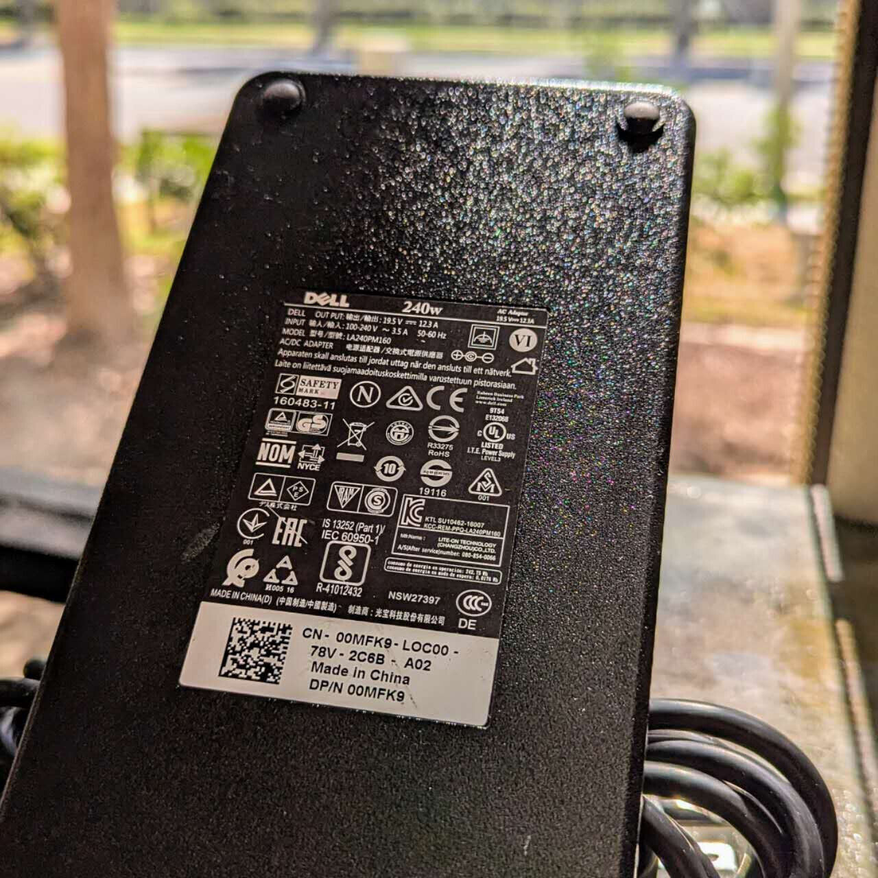 Original 240W Dell Alienware GaN Charger AC Adapter LA240PM200 G5K8G 4GC66