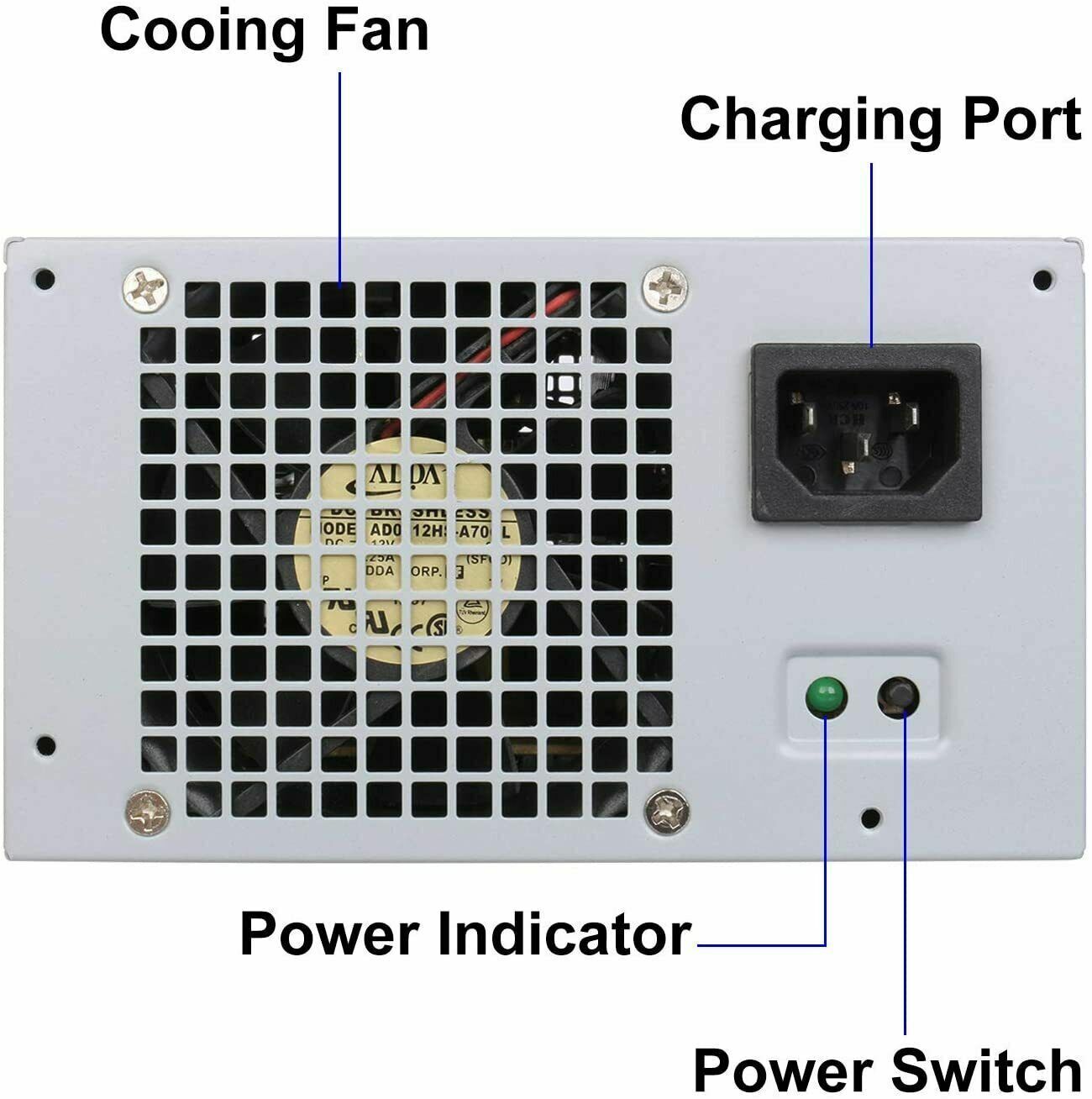 Dell R8042 Dell 230 Watt Power Supply For Optiplex Gx520 Mt-R8042