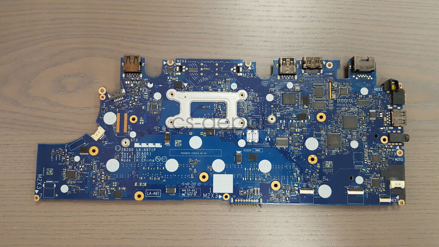 Dell Latitude E7250 Intel i3-5010U 2.10GHz ZBZ00 LA-A971P DDR3 Motherboard 2PVP8