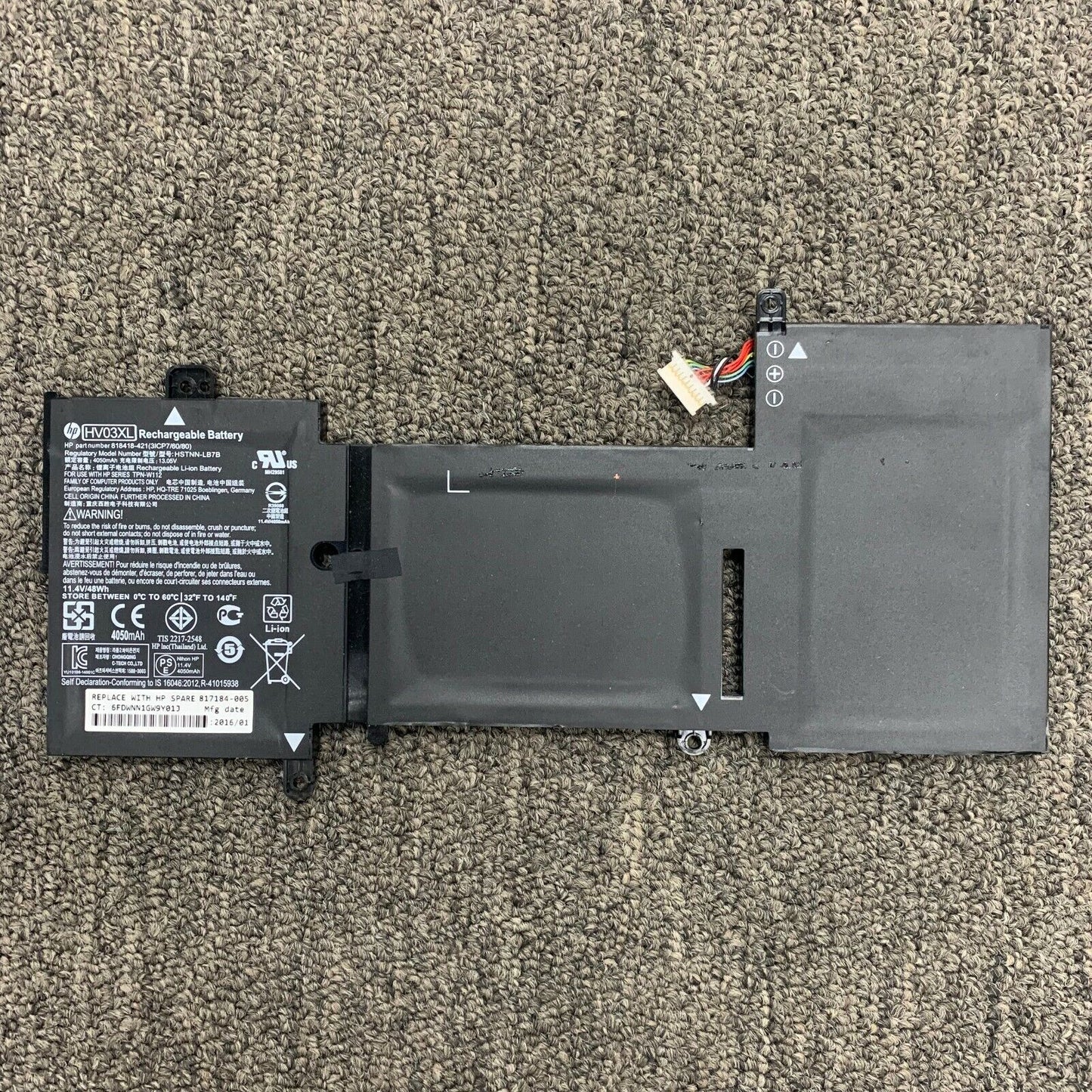 HP X360 310 G2 K12 HSTNN-LB7B 818418-421 TPN-W112 HV03XL Battery