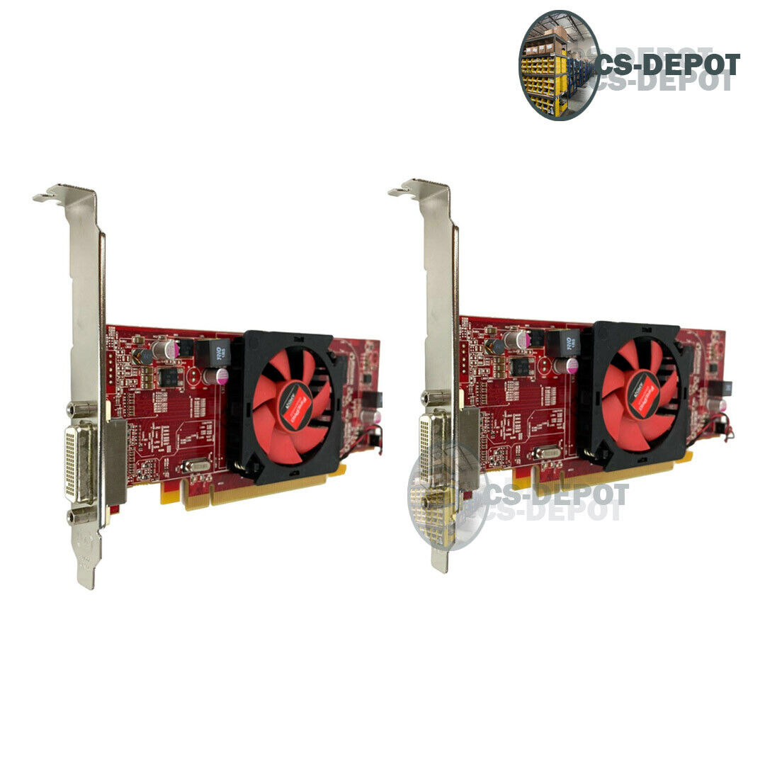 LOT 2 AMD FirePro 2270 JCPR7 G9C76 512 MB DDR3 PCI-E x16 Desktop Video Card