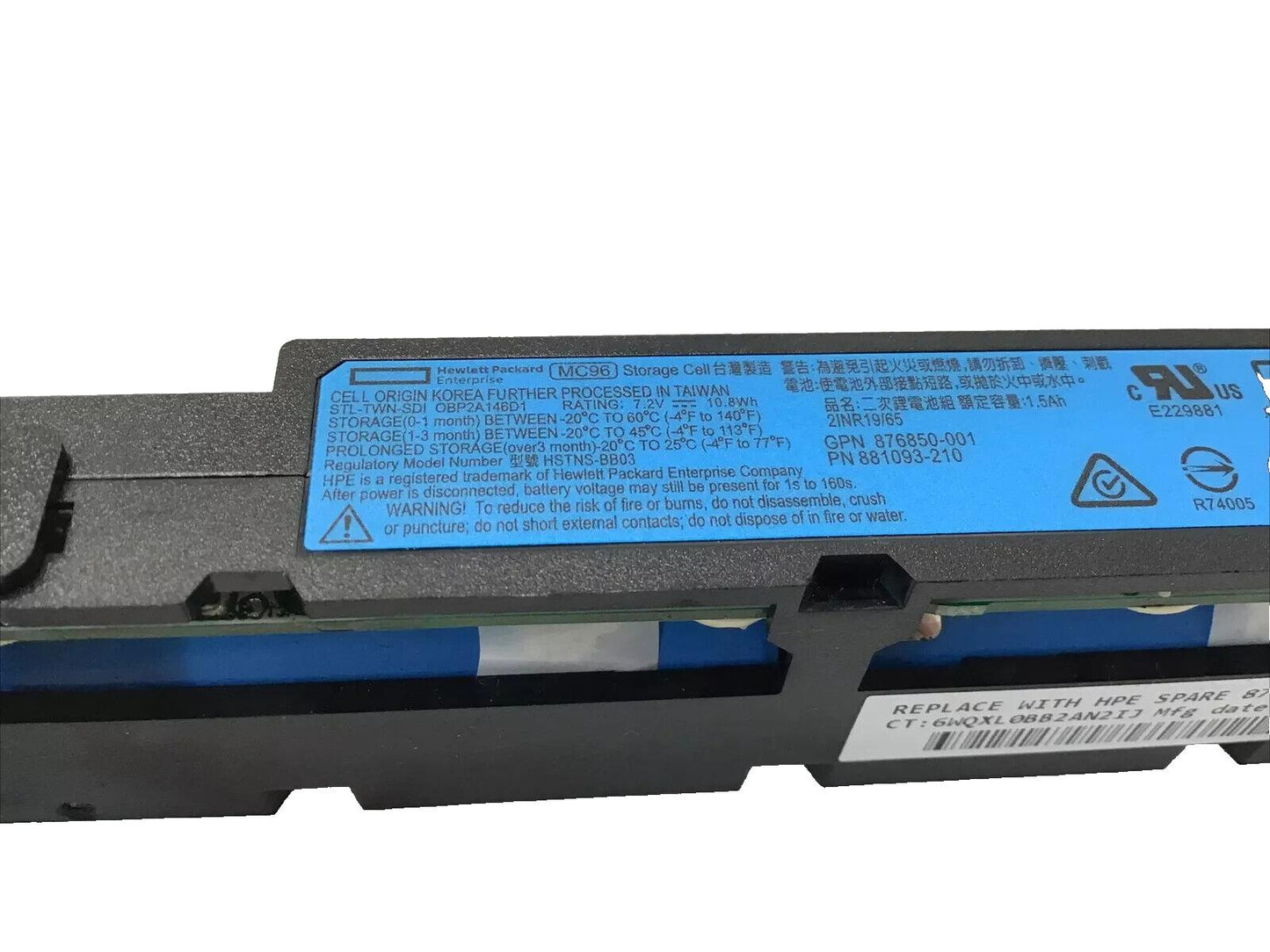 HP Smart Storage Battery 10.8Wh 7.2V 876850-001 8810932-210 HSTNS-BB03