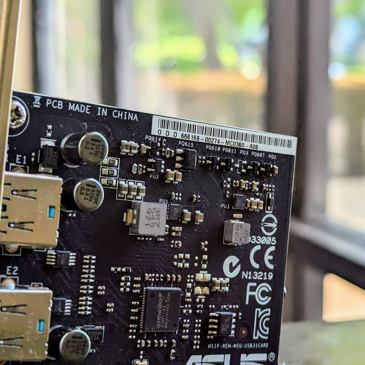 Asus USB 3.1 Card WITH 2 port Blue PCIE