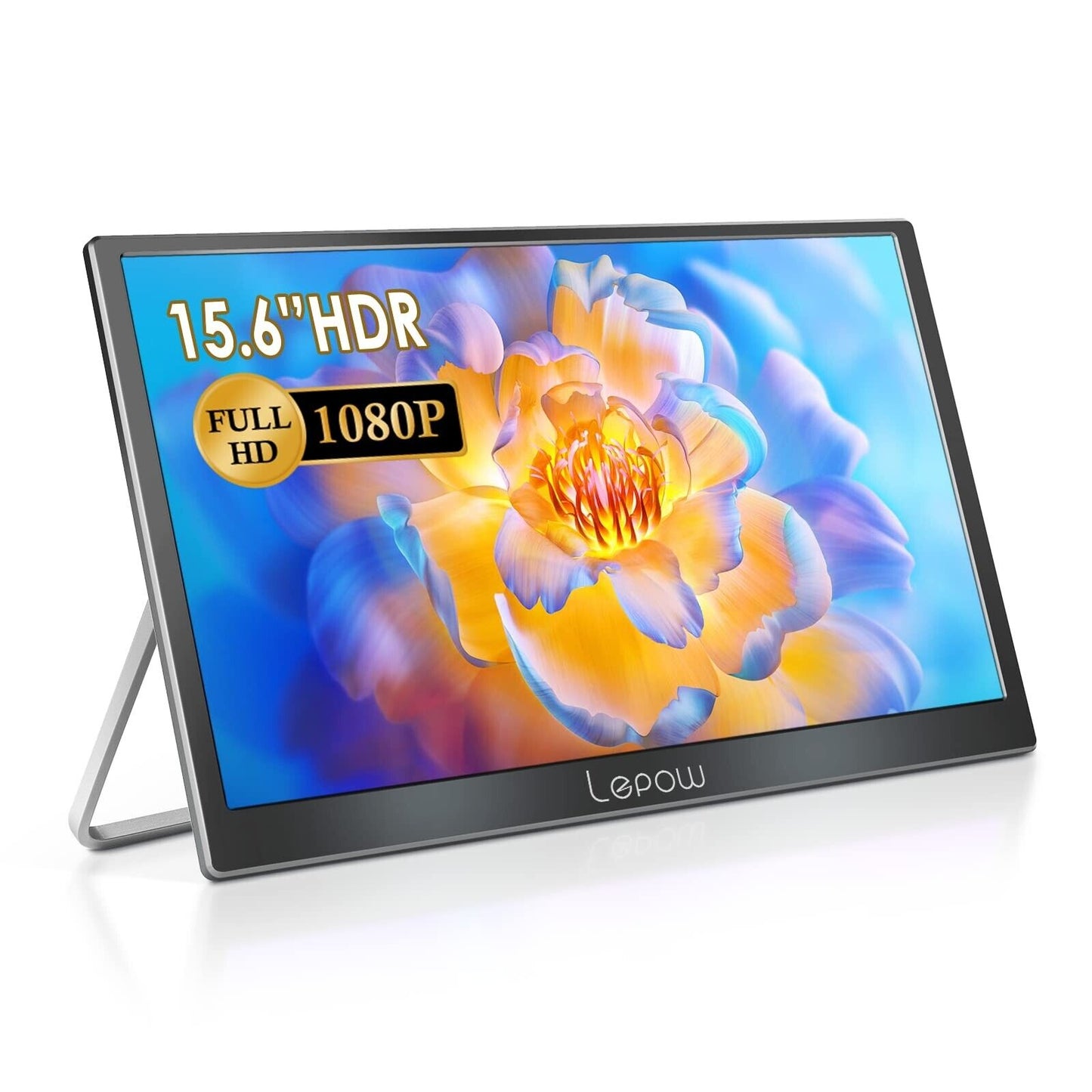 Lepow Portable Monitor - 2023 C2 15.6 inch FHD 1080P Portable Display IPS Screen