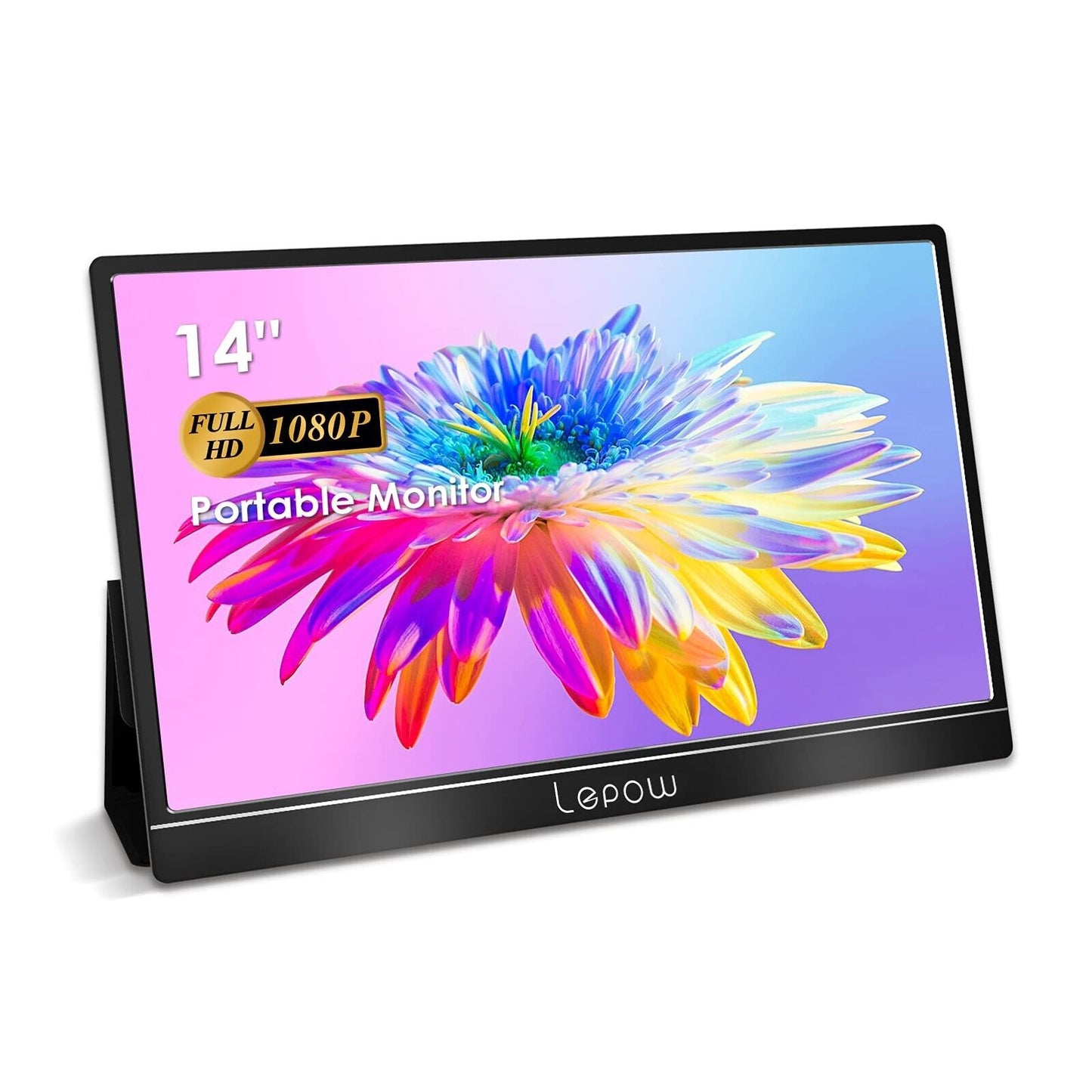 Portable External Monitor 14 inch USB-C HDMI Gaming IPS Display Eye Care Screen