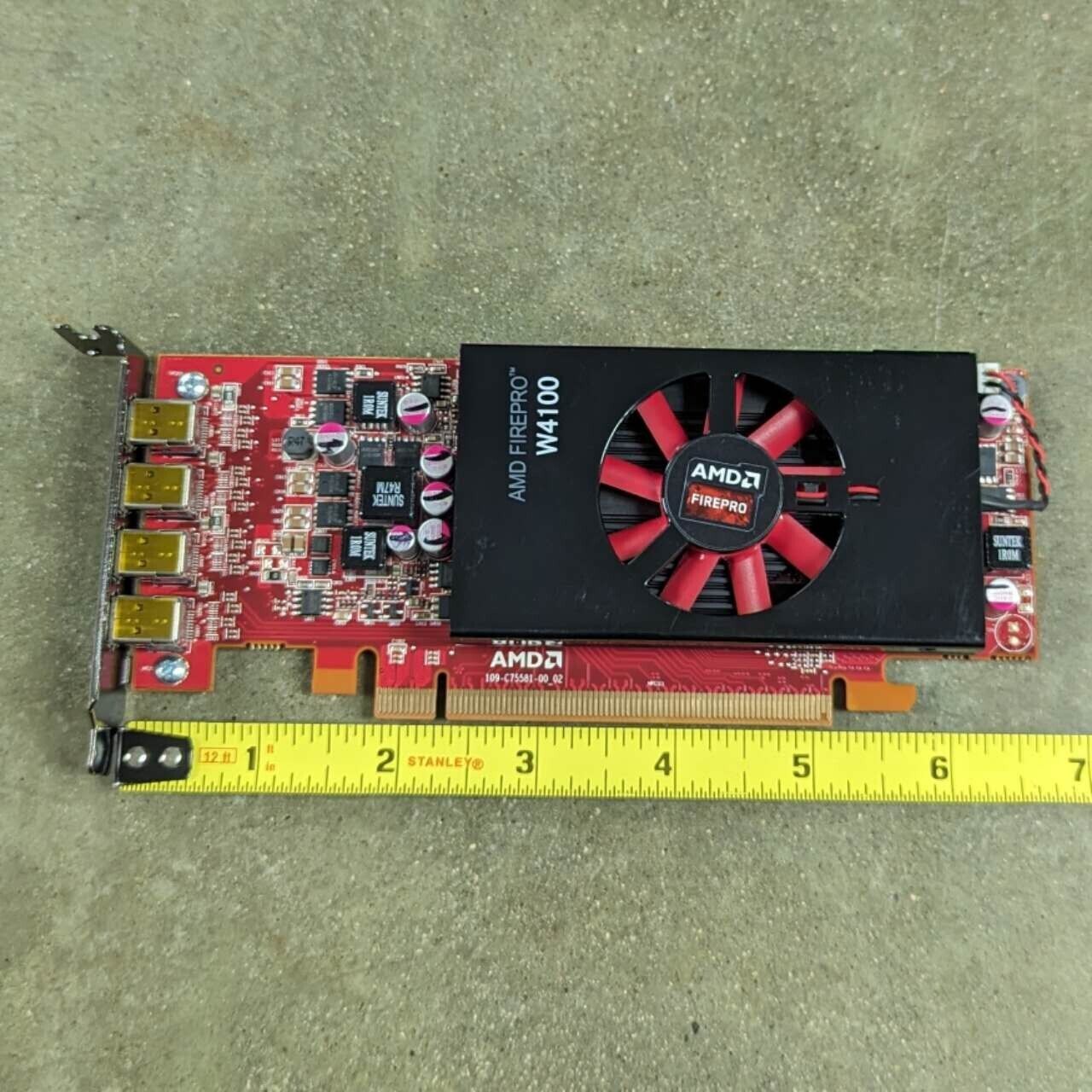 LOT OF 11 AMD FirePro W4100 2GB X4 Monitors Mini DisplayPort Video Card