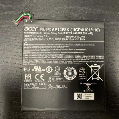New Genuine Acer AP14F8K Battery A1-850 B1-810 B1-820 3.8V 16.7Wh 4420mAh