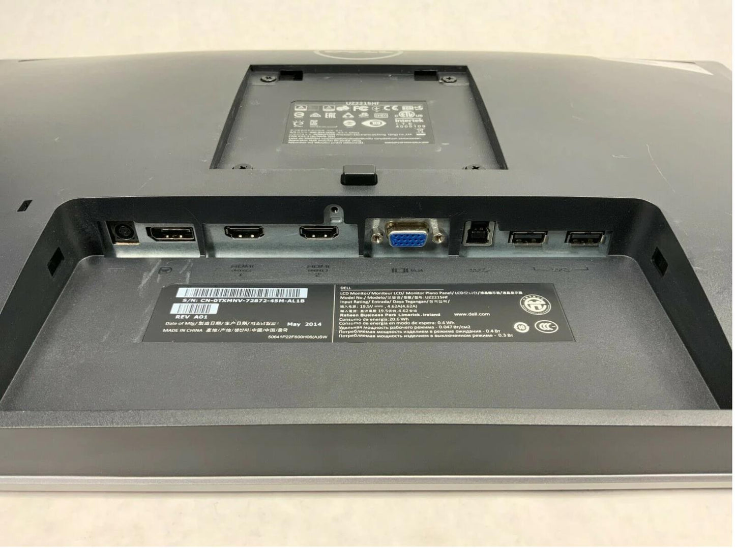 Dell 22" UZ2215Hf UltraSharp IPS Multimedia Monitor HDMI w/Webcam Speakers Mic