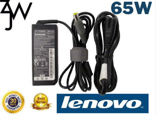 Genuine Lenovo ThinkPad Laptop AC Charger Power Adapter 65W 20V 3.25A ROUND TIP
