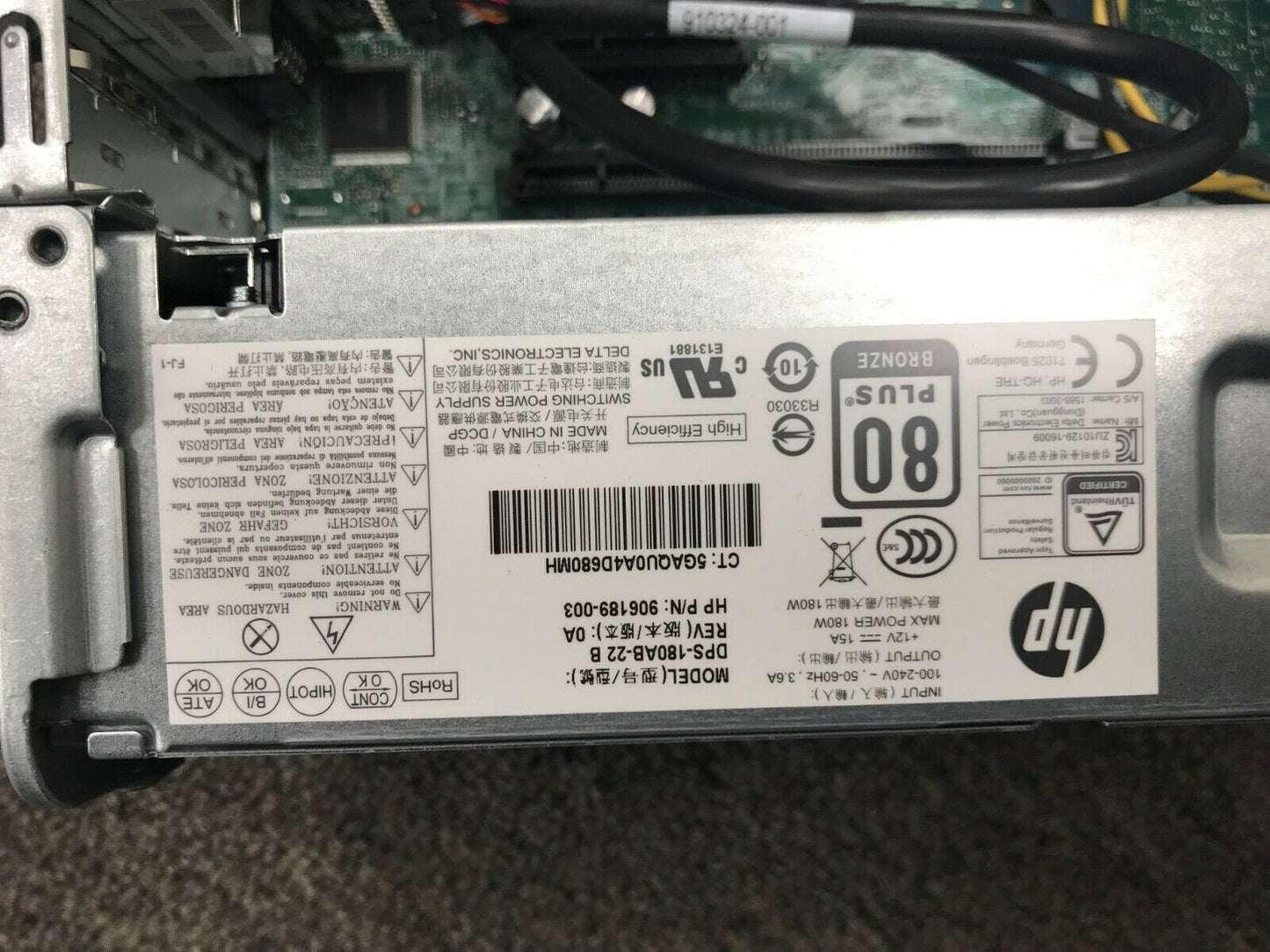 HP PRODESK 400 G4 SFF Bare Bones Case Motherboard Power Supply Chassis HEATSINK