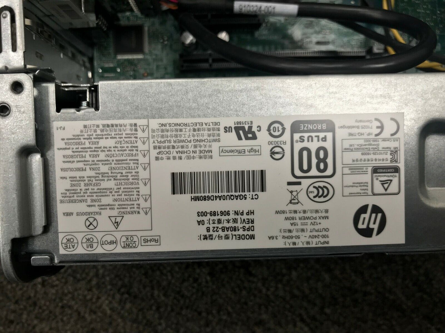 HP PRODESK 400 G4 SFF Bare Bones Case Motherboard Power Supply Chassis HEATSINK