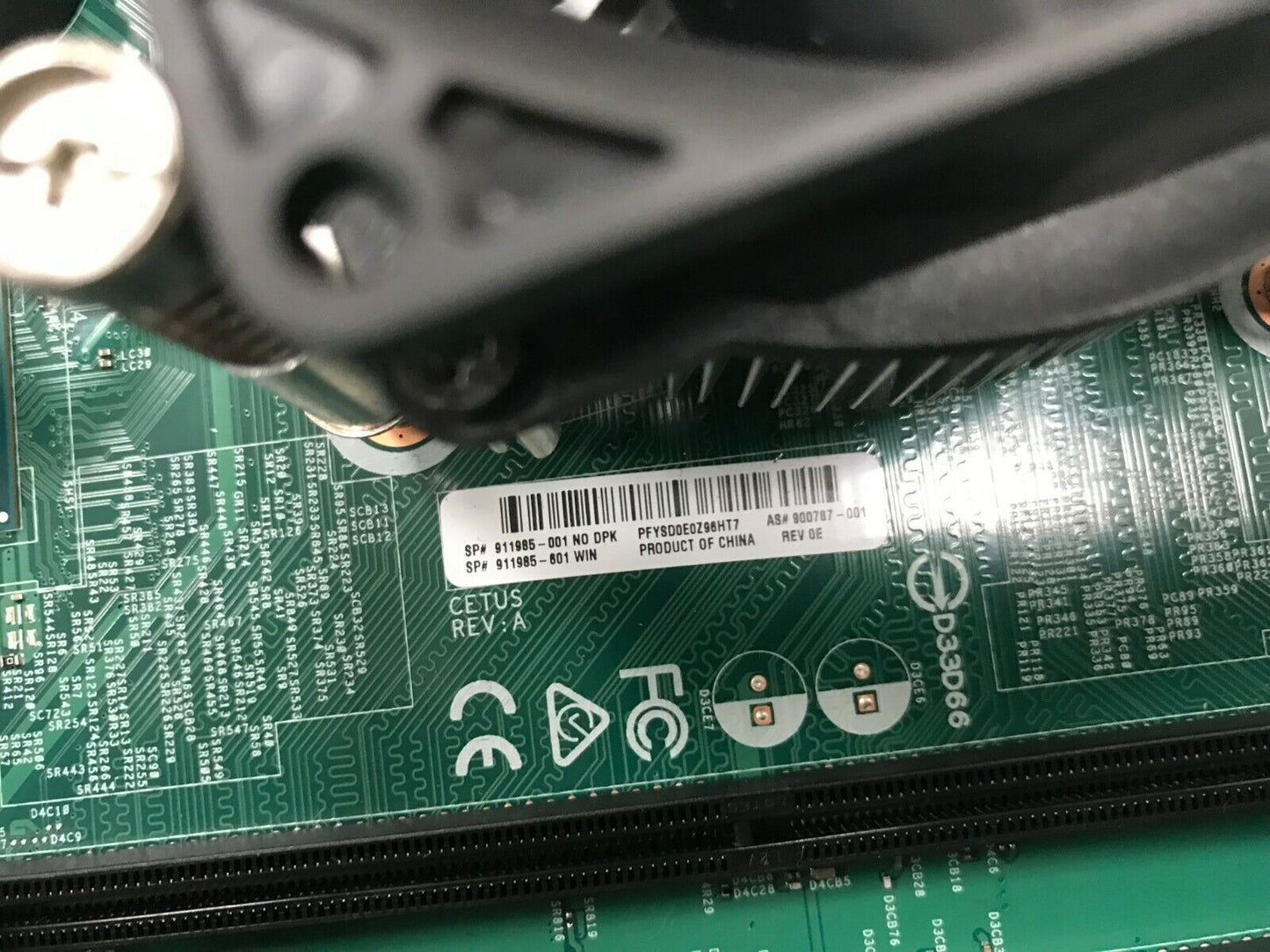HP PRODESK 400 G4 SFF Bare Bones Case Motherboard Power Supply Chassis HEATSINK