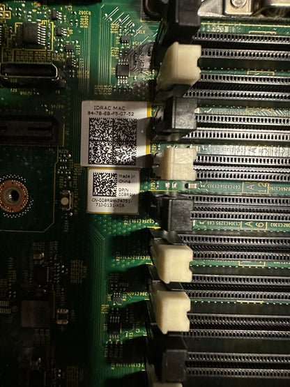 DELL EMC POWEREDGE R640 SERVER SYSTEM MAIN BOARD MOTHERBOARD AS IS CRT1G 08R9M