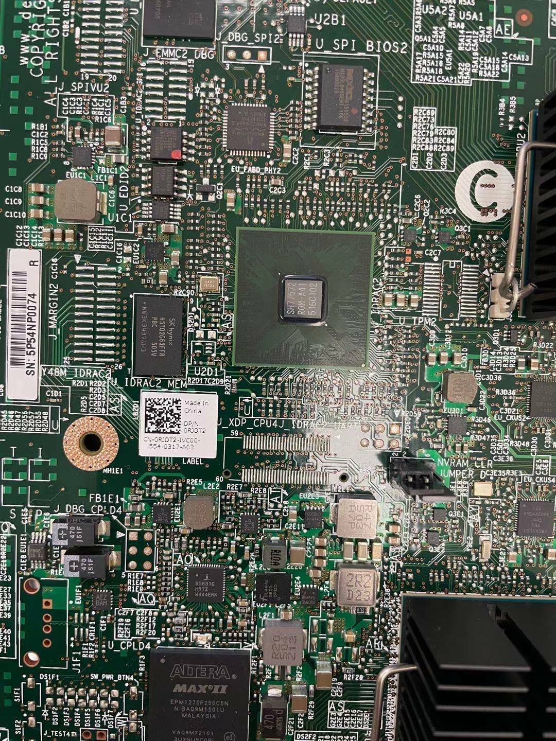 RJDT2 Dell PowerEdge M605 Server Board OEM Server Blade Motherboard