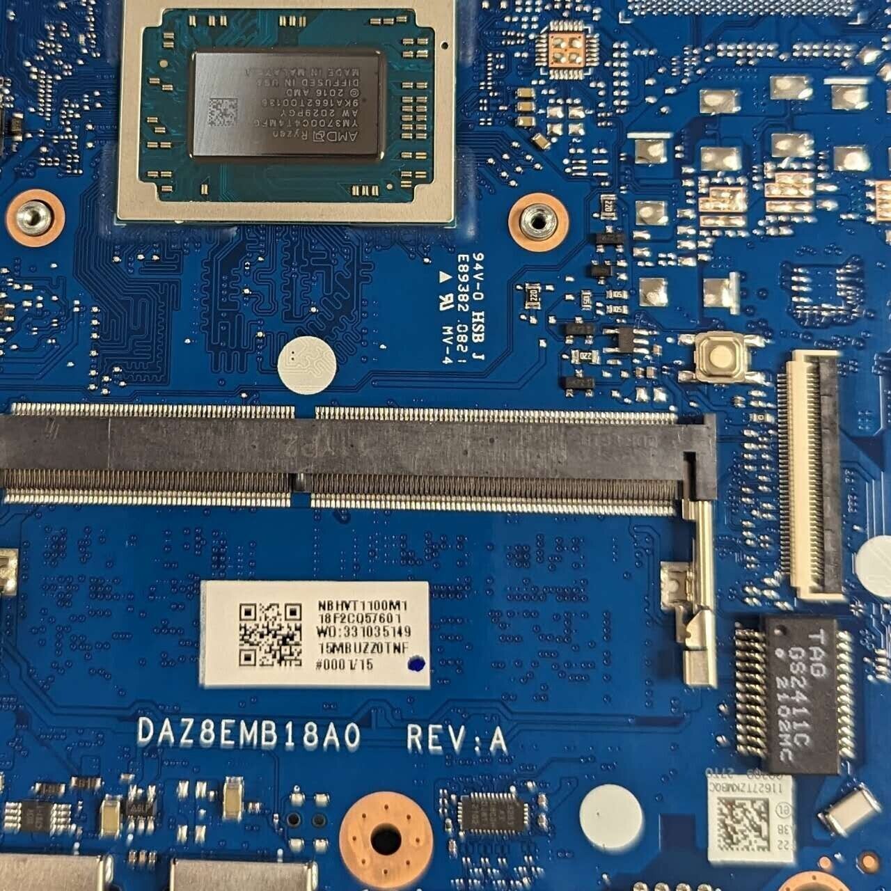 Acer Aspire A515-46 Ryzen 7 3700U 2.3GHz Motherboard 8GB DAZ8EMB18A0 NBHVT1100M