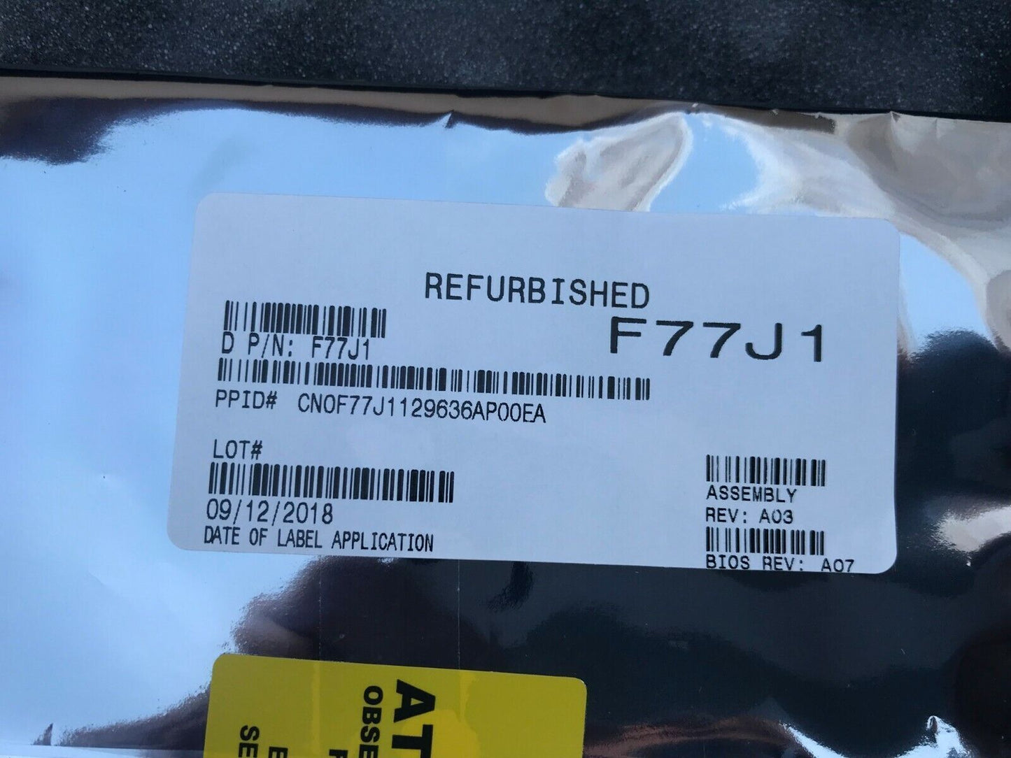 DELL INSPIRON 15 5552 SERIES INTEL PENTIUM N3700 PROCESSOR MOTHERBOARD F77J1 USA