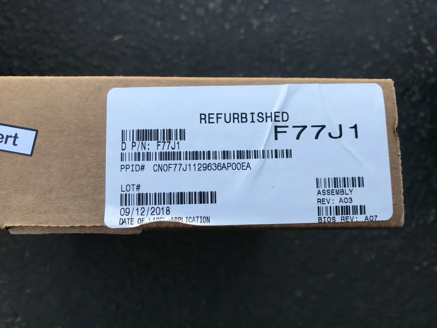 DELL INSPIRON 15 5552 SERIES INTEL PENTIUM N3700 PROCESSOR MOTHERBOARD F77J1 USA