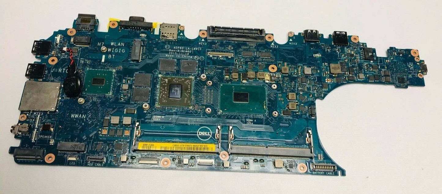 Dell precision 3510 Xeon E3-1505M v5 2.8GHz Motherboard R9 M360 0XJ3XM LA-C841P