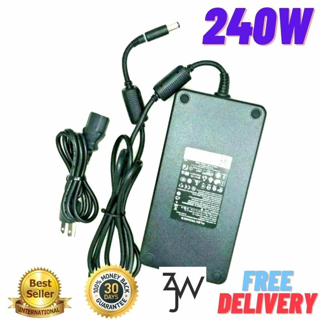 Dell 240W AC Adapter LA240PM160 GA240PE1-00 00MFK9 0FWCRC 19.5V 12.3A OEM Large