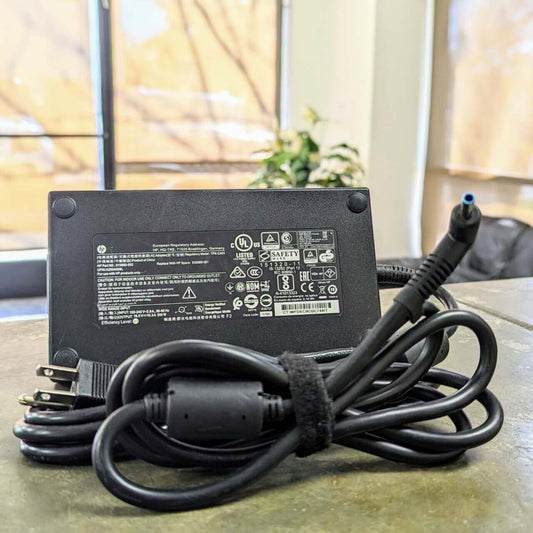 Genuine HP Charger Slim 19.5V 10.3A 200W HP Omen 15-DC1020NR 815680-002 Blue tip