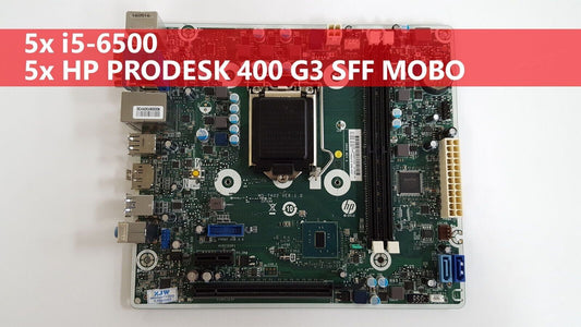 LOT 5 HP ProDesk 400 G3 SFF MS-7A02 LGA 1151 DDR4 Motherboard + i5-6500