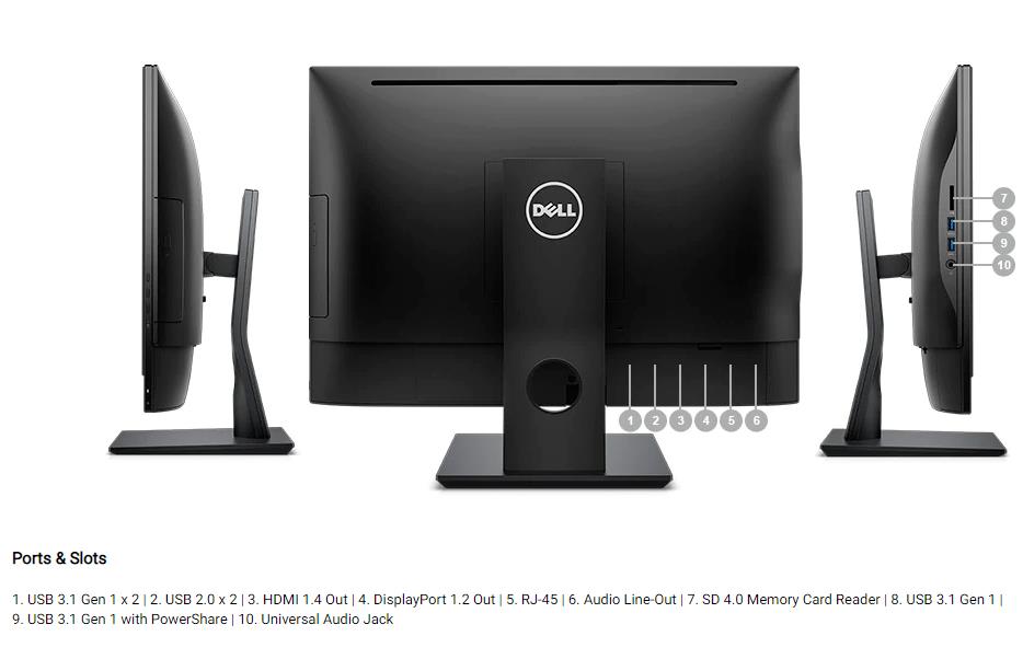 DELL 5250 AIO i5-6600 16GB RAM 128GB SSD + 500GB HDD P300 WINDOWS 10 PRO WIFI