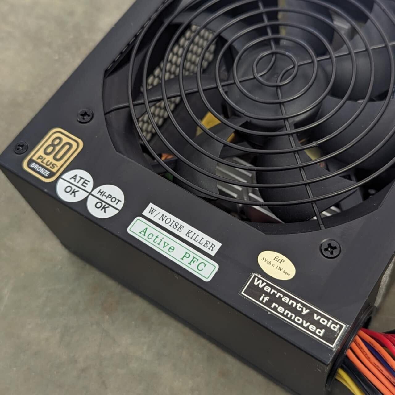 Refurbished Silverstone 600W 80 Plus Bronze ATX Power Supply PSU gaming silent