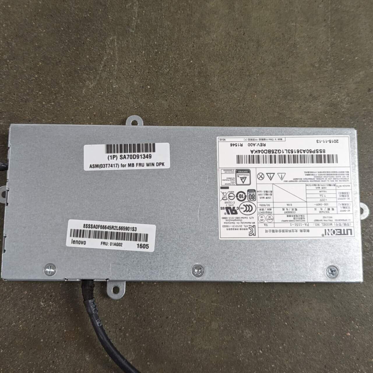 Lenovo ThinkCentre M900z Series AiO 150W OEM Power Supply Replacement 54Y8927