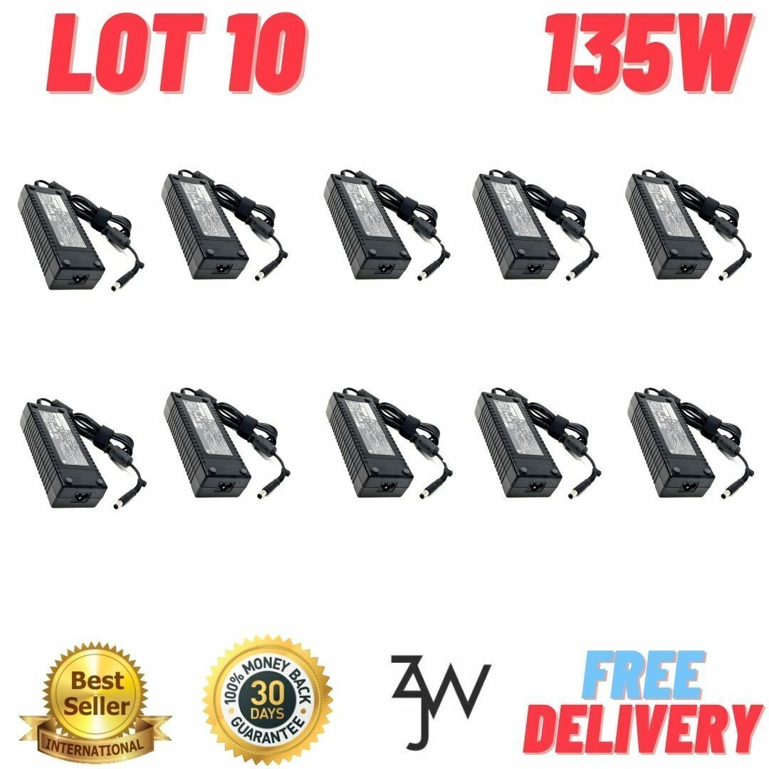 LOT of 10 HP 135W 19.5V AC Adapter 592491-001 482133-001 648964-001 648964-002