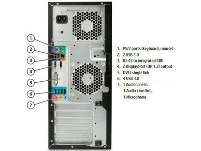 HP workstation Z230 MT Intel i7-4790 3.6GHz 32GB RAM 256GB SSD+ 1TB Win10 WIFI