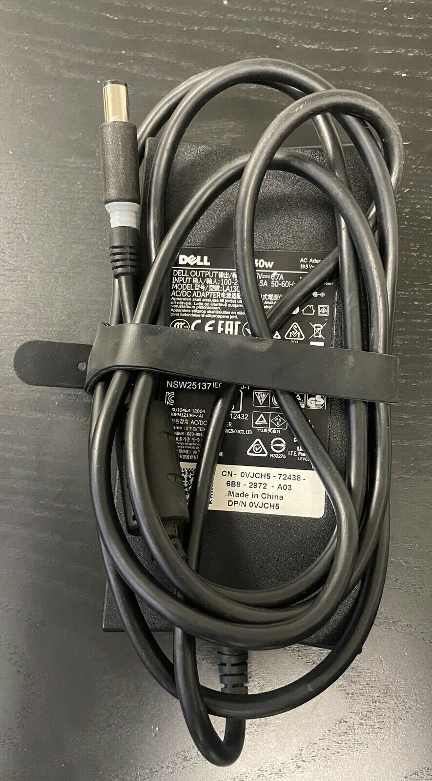 Lot of 10 OEM large tip Dell 130w Laptop Adapter Charger PA-4E DA130PE1-00